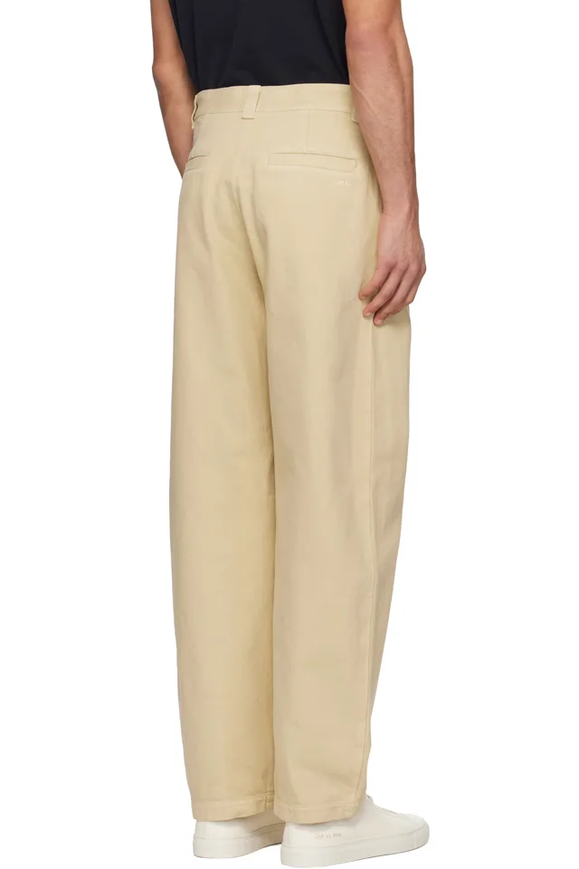 A.P.C. Beige Chino Trousers, photo 3 of 4 from SSENSE