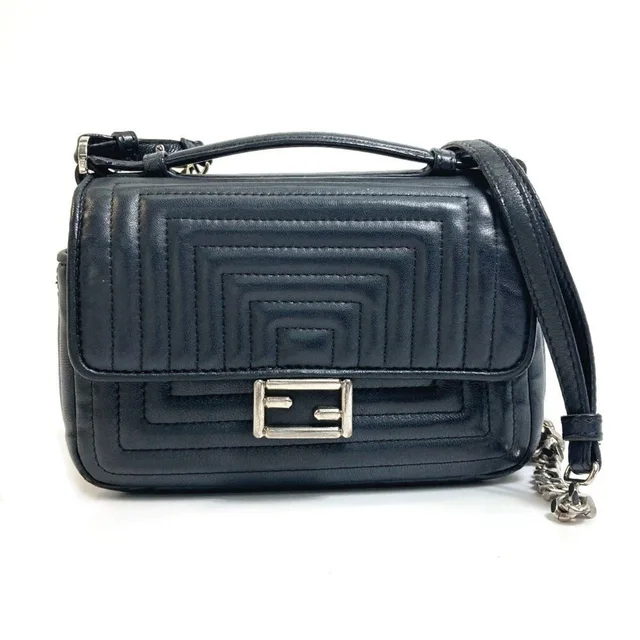 Fendi Pochette Shoulder Bag in black Leather from Poshmark