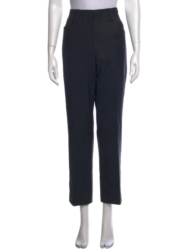 Brunello Cucinelli Virgin Wool Straight Leg Pants in gray Wool from The RealReal