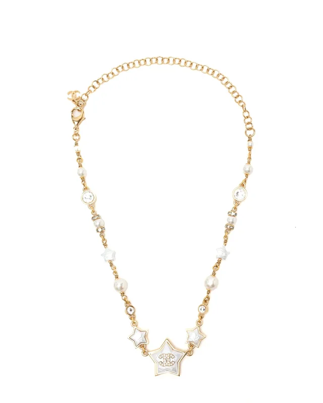 Chanel Coco Mark Star Pearl Choker from A Retro Tale, photo 2 of 3