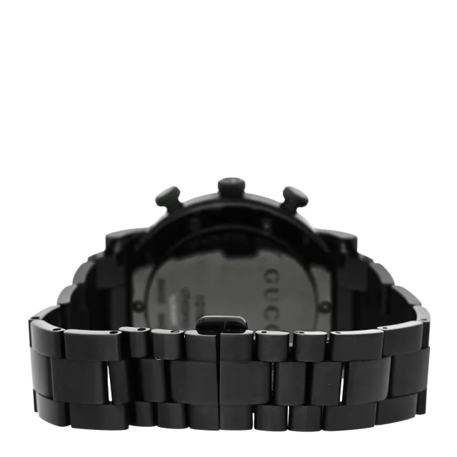 Gucci PVD Stainless Steel 44mm 101M G-Chrono Quartz Watch Black in Black from FASHIONPHILE, photo 3 of 4