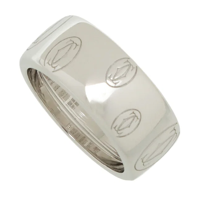 Cartier 18K Happy Birthday Ring #50 Silver in Silver from VINTAGE QOO TOKYO