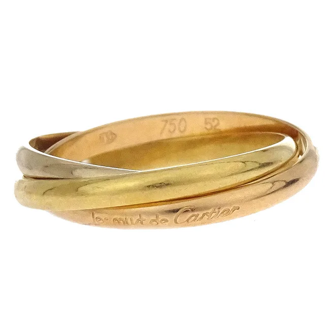 Must de Cartier Trinity XS Ring 750 O7581B #52 Jewelry from AMORE Vintage Tokyo