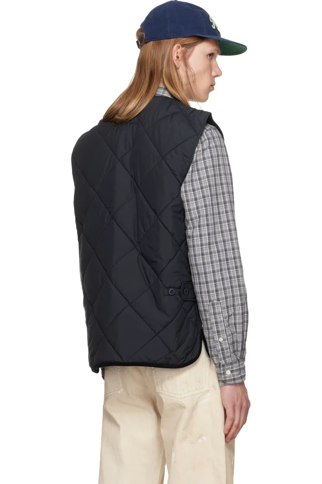 Polo Ralph Lauren Black 'The Hurston' Quilted Utility Vest, photo 3 of 4 from SSENSE