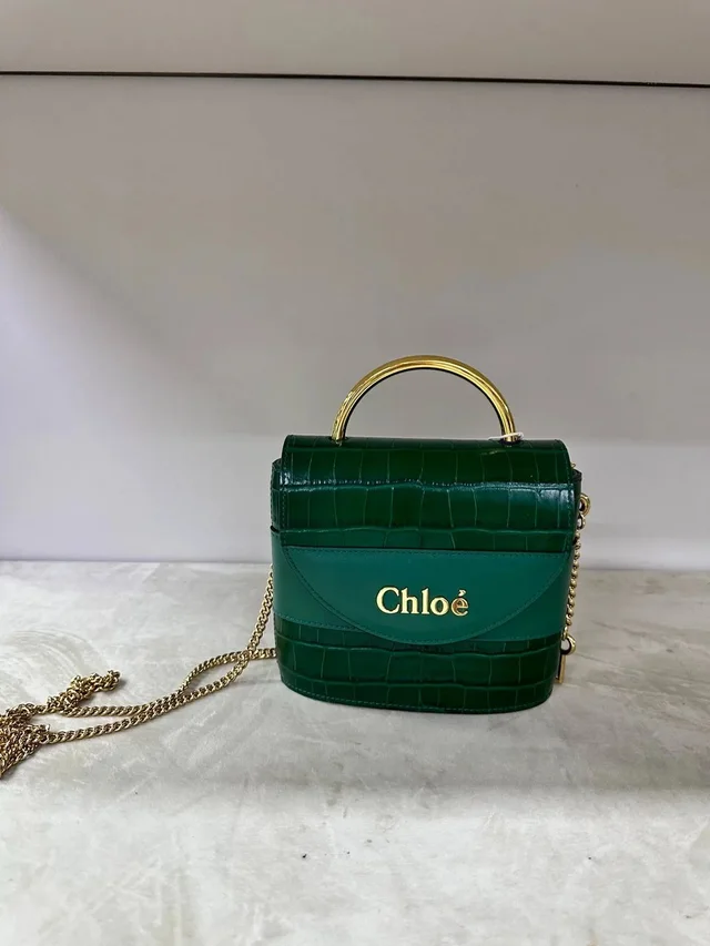 Chloé Shoulder Bag 16cm Base Length in green from Grailed