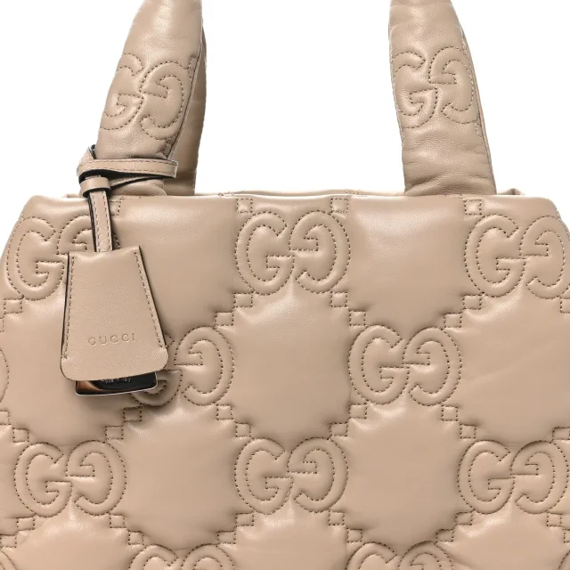 Gucci GG Matelasse Large Tote Beige in Beige Calfskin from FASHIONPHILE, photo 8 of 10