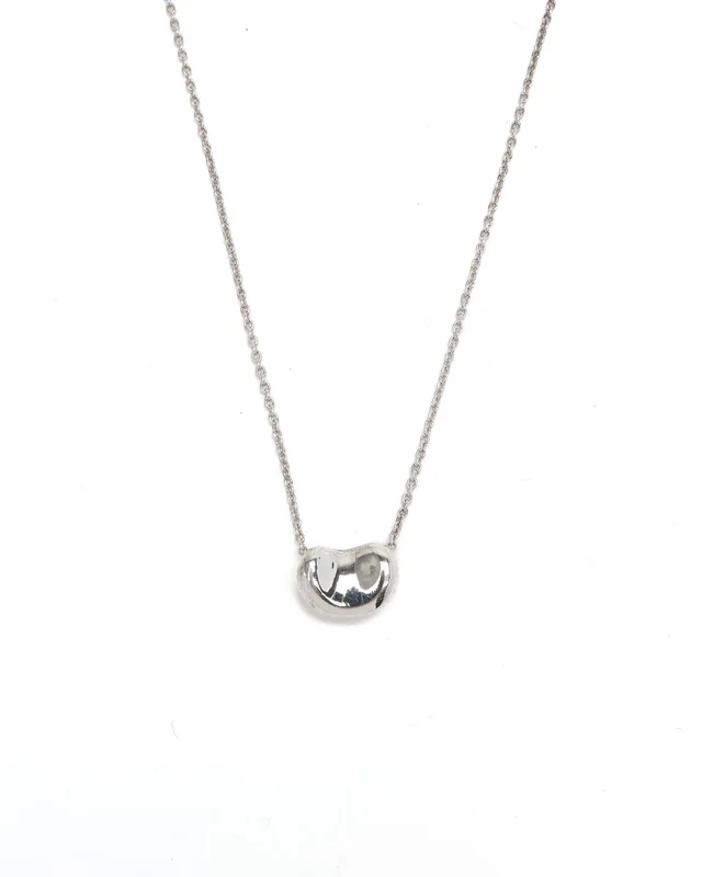 Tiffany & Co. Elsa Peretti Bean Silver Necklace in Silver from A Retro Tale