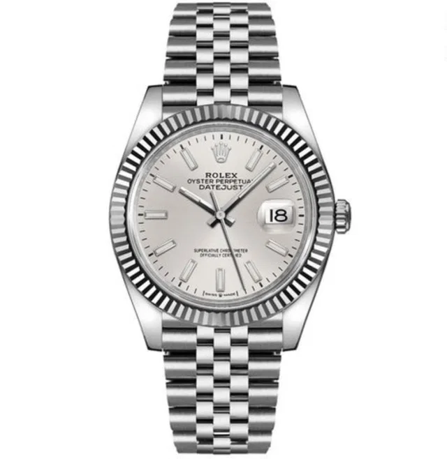Rolex Lady-Datejust 28 Silver Dial in Silver from Luxury Promise