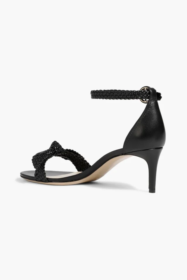 Alexandre Birman Clarita Tresse 60 Woven Leather Sandals in Black, photo 3 of 4 from THE OUTNET