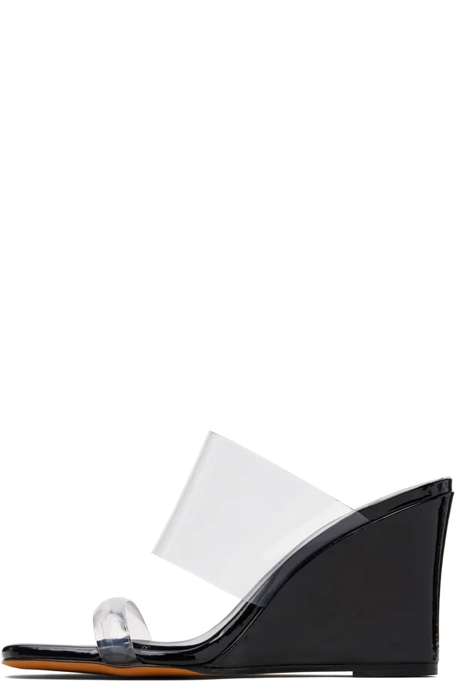 Maryam Nassir Zadeh Black Olympia Wedge Heeled Sandals, photo 3 of 5 from SSENSE