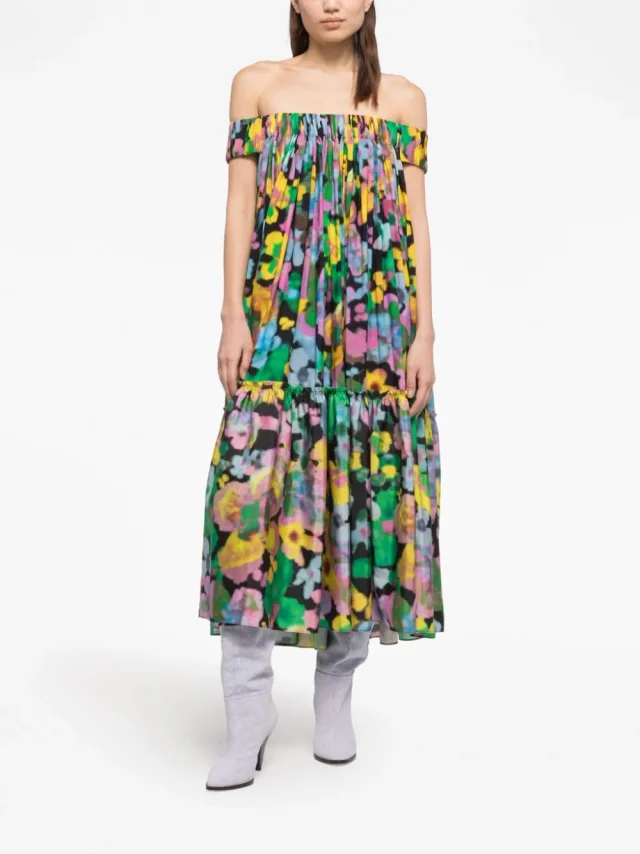 Az Factory With Lutz Huelle Off Shoulder Midi Dress, photo 2 of 5 from Balardi