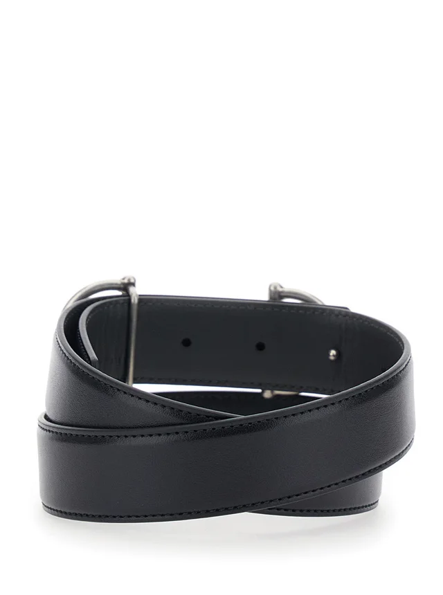 Gucci Horsebit Buckle Belt — Black Calf Leather in Black Calfskin from HEWI, photo 2 of 2
