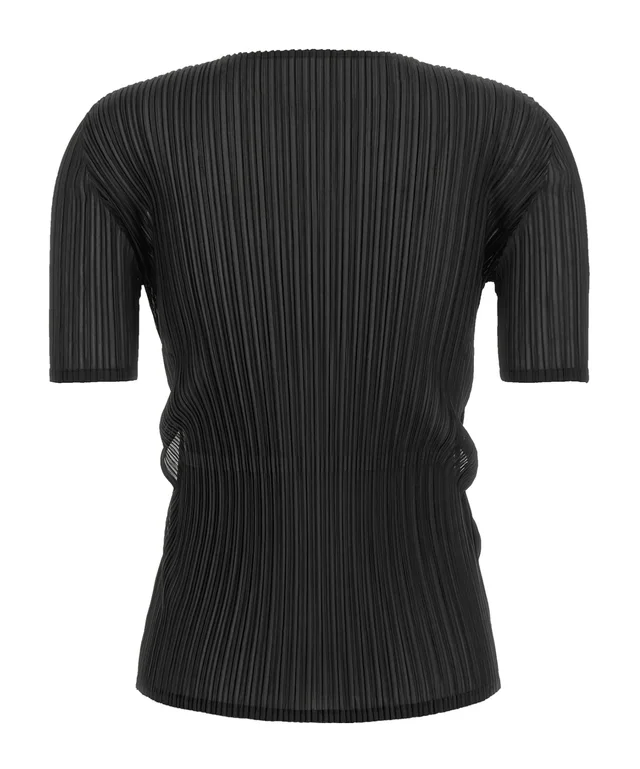 Issey Miyake Sheer Slit Pleats Top, photo 2 of 7 from SENSER