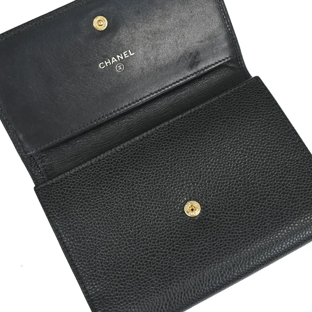 Chanel Timeless Cc French Caviar Black Calfskin Accessory in Black Caviar leather from HEWI, photo 8 of 15