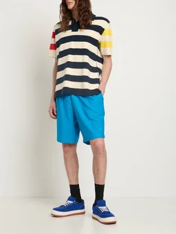 Bonsai Elastic waist shorts in 99% Virgin Wool, 2% Elastane, 54% Polyester, photo 2 of 5 from LUISAVIAROMA