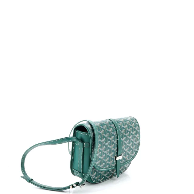 Goyard Belvedere II Messenger Bag Coated Canvas PM in green Coated canvas from Rebag, photo 3 of 7