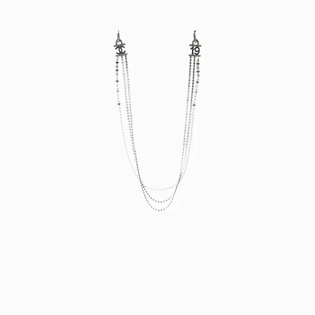 Chanel Long Necklace Crystal Pearl Costume Jewellery from The Purse Affair