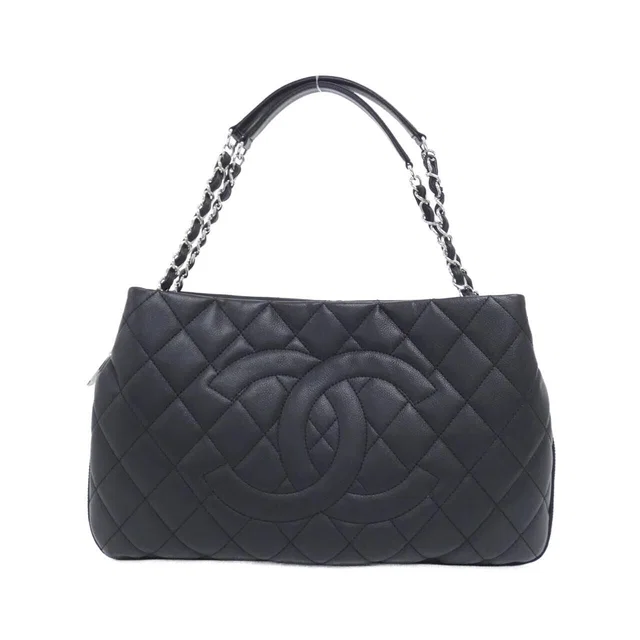 Chanel Shoulder Bag Black in Black Caviar leather from The Reluxe