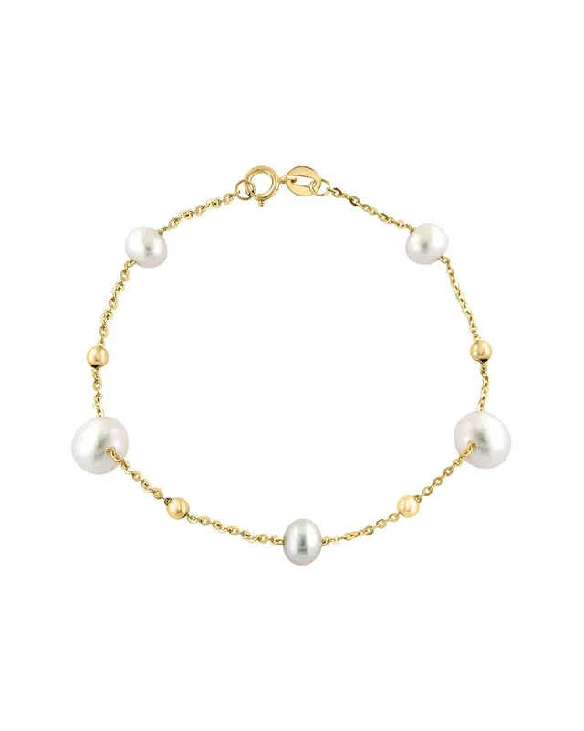 Effy Fine Jewelry 14K 5mm, 7mm Pearl Bracelet, image 1 of 1 from Rue La La