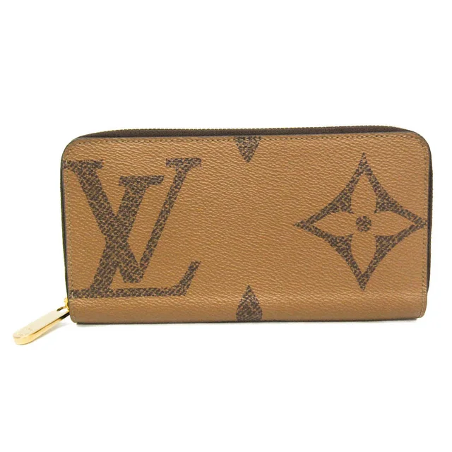 Louis Vuitton Zippy Wallet Monogram Giant M69353 Women's Monogram Reverse Wallet (bi-fold) Brown in Brown Monogram Reverse from Elady