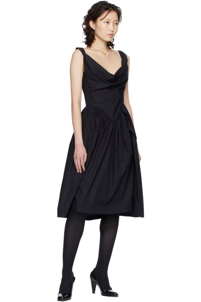 Vivienne Westwood Black Sunday Midi Dress, photo 4 of 4 from SSENSE