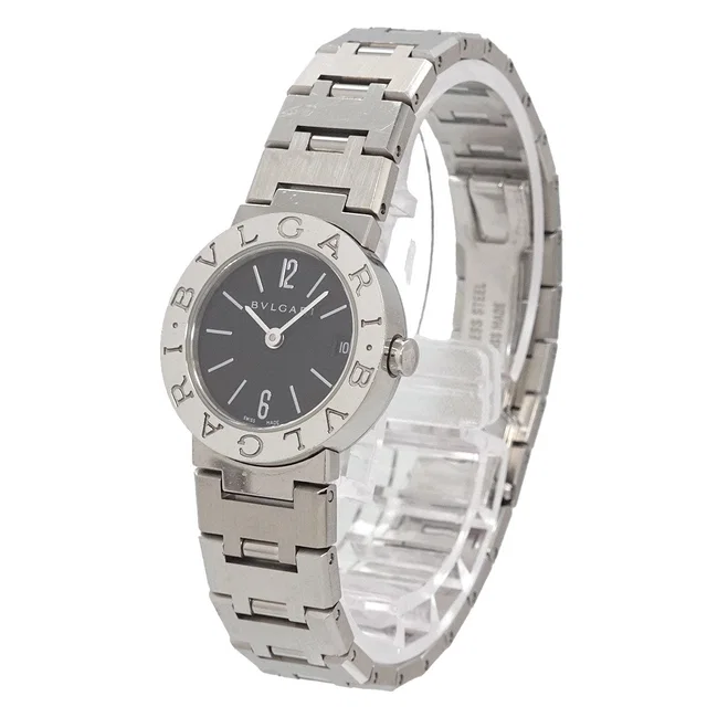 Bvlgari BB23SS Women's Watch Date Black Quartz Watch in Black from Luxury Promise