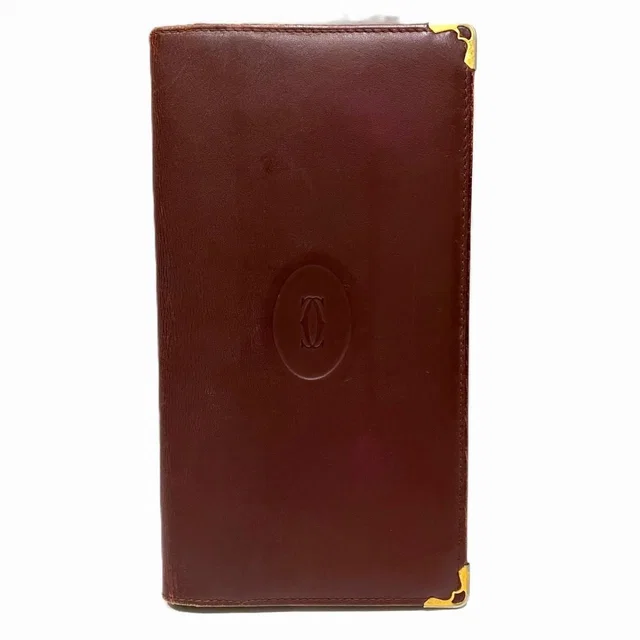 Cartier Must Line Leather Long Wallet in Leather from LuxUness