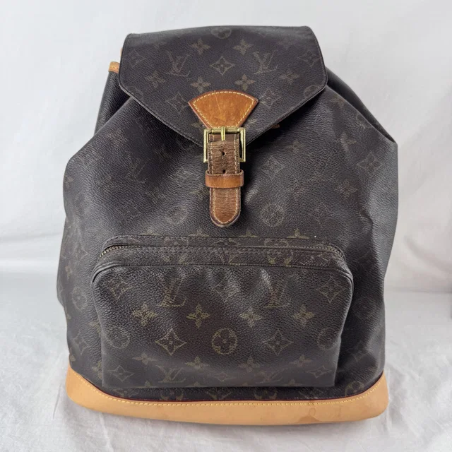 Louis Vuitton Vintage Monogram Montsouris GM Backpack in Canvas, coated canvas, Leather, Metal from Reowned