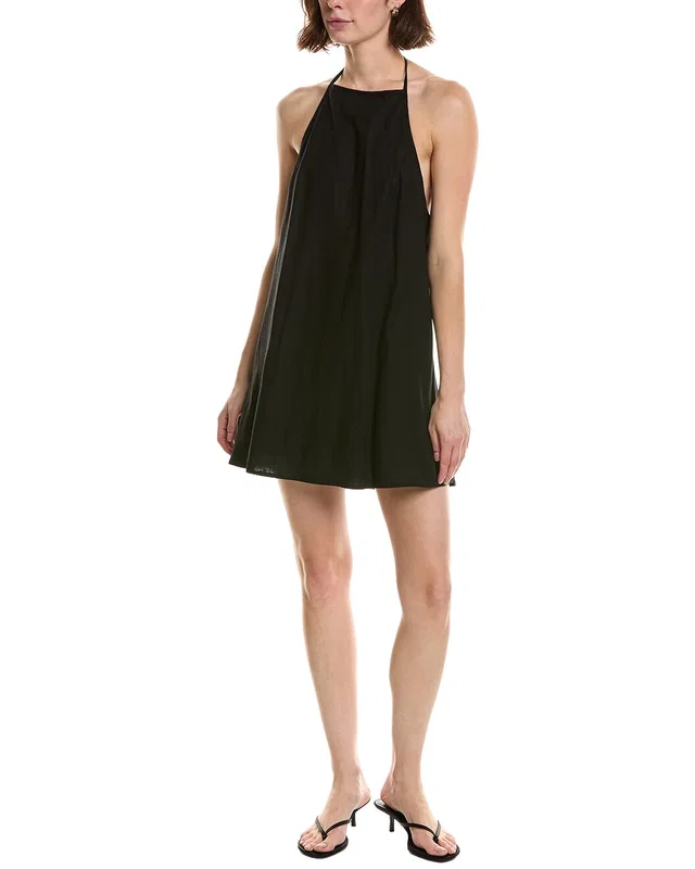 NIA Elisa Linen-Blend Mini Dress, image 1 of 1 from Gilt