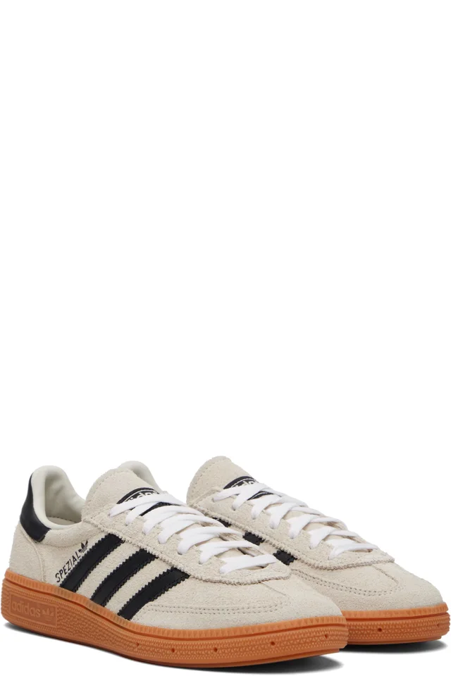 adidas Originals Taupe Handball Spezial Sneakers, photo 4 of 5 from SSENSE