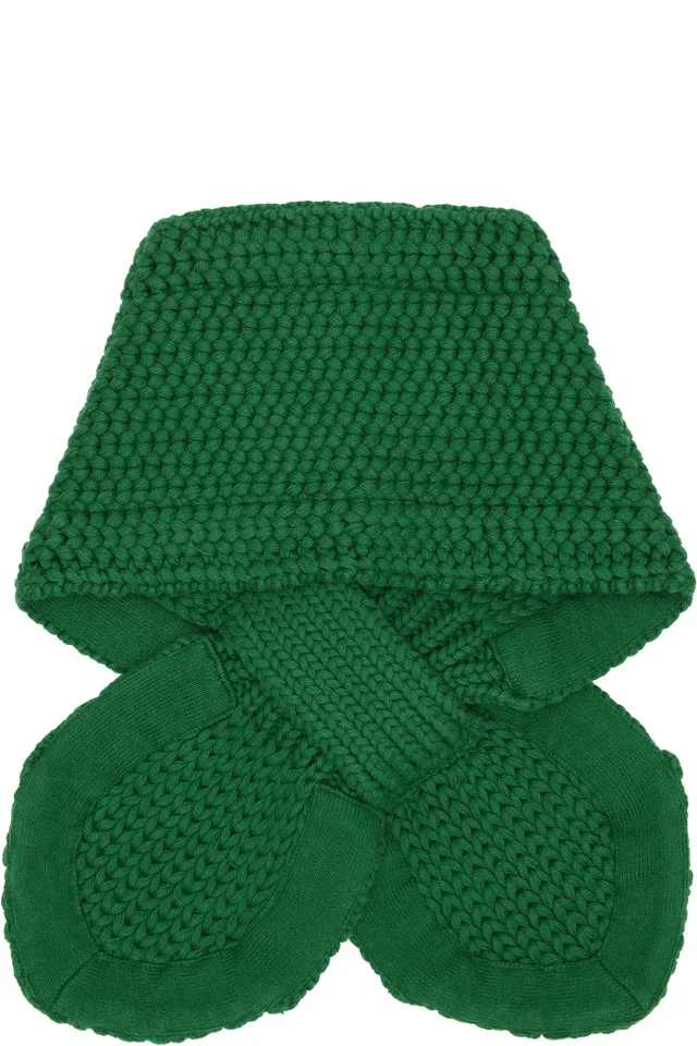 YMC Green Slot Scarf, photo 2 of 3 from SSENSE