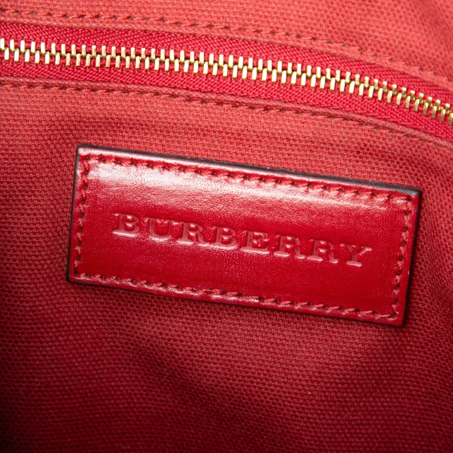 Beige Burberry Small Haymarket Check Coated Canvas Blaze Satchel in Beige Coated canvas from Designer Revival, photo 5 of 6