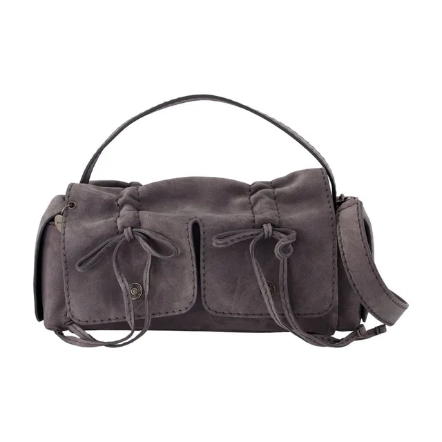 Acne Studios Multipocket S Shoulder Bag — Gray Calfskin in Grey Calfskin from HEWI