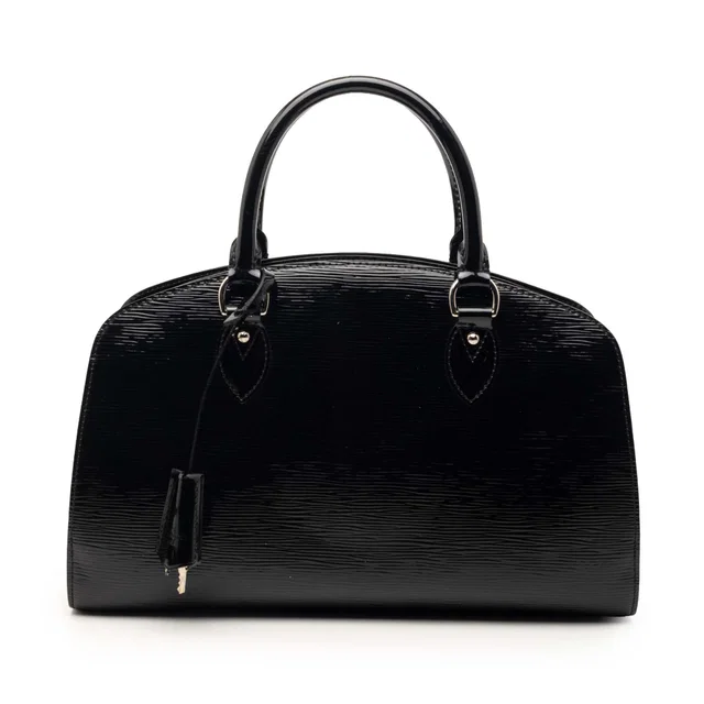 Black Louis Vuitton Electric Epi Pont Neuf PM Handbag in Black Leather from Designer Revival