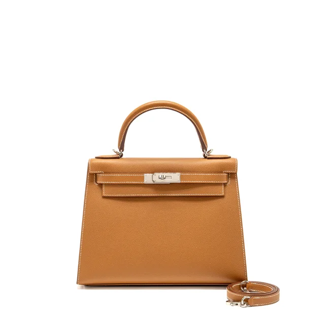 Hermès Kelly 28 Epsom Gold SHW Stamp B in Gold Epsom leather from EMIER