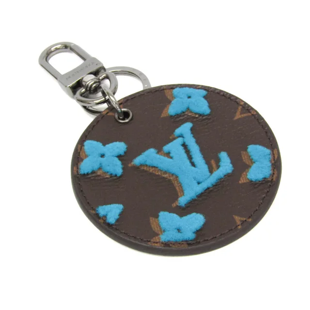 Louis Vuitton Illustration Keyring Bag Charm M69722 Keyring (Blue,Brown) in Blue/Brown Monogram from Elady