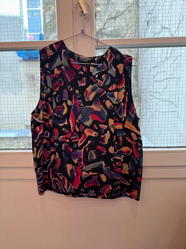 Multicolor Chanel top in Multicolor Silk from Luxury Promise
