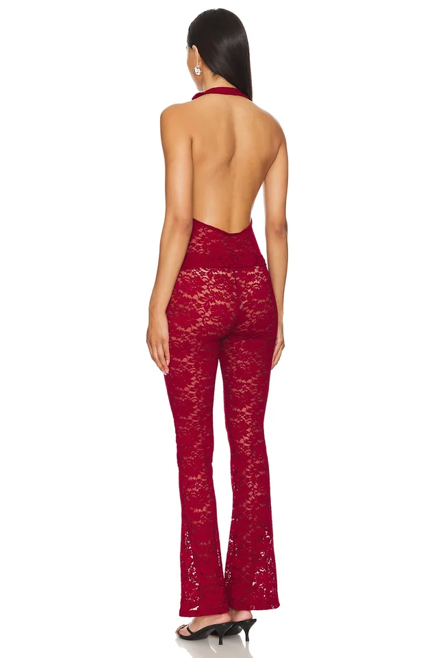 superdown Tania Pant Set in Burgundy, photo 3 of 3 from REVOLVE (Canada)