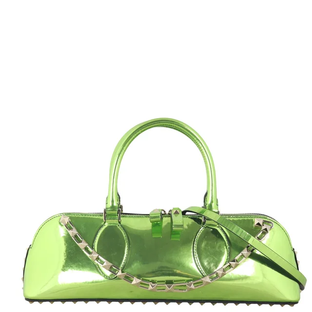 Valentino Garavani Rockstud East West Top Handle in Patent leather from Luxe.It.Fwd