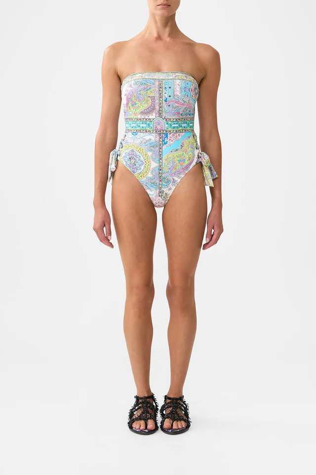 Camilla eBoutique BANDEAU ONE PIECE WITH EYELET TIE SIDES MAGIC CARPET RIDE from CAMILLA, photo 1 of 1