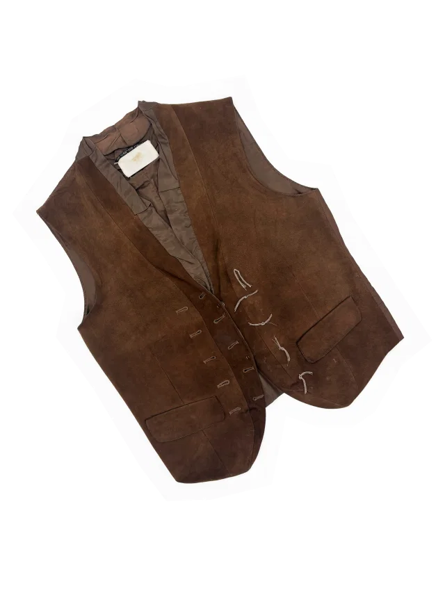 Maison Margiela F/W 2003 leather vest in Leather from James Veloria
