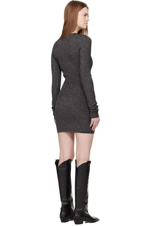 AMIRI Gray MA Hardware Minidress, photo 3 of 4 from SSENSE
