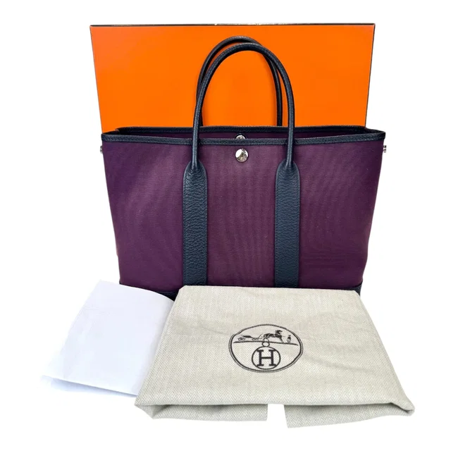 Hermès Garden Party 30cm Cassis Bag from Luxury Promise