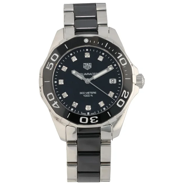 TAG Heuer Aquaracer WAY131C 35mm Stainless Steel Watch in Ceramic from H&T