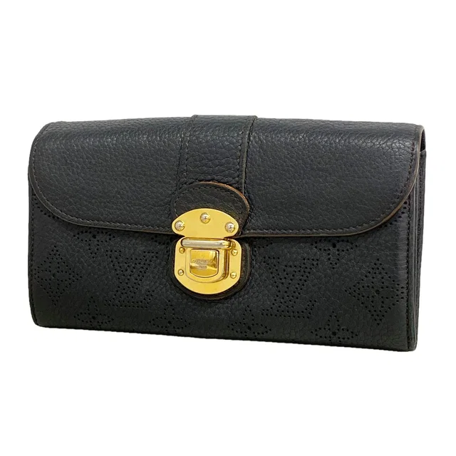 Louis Vuitton Wallet Mahina Portefeuille Iris Noir in Black from The Reluxe