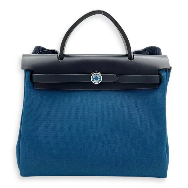 Hermès Herbag Blue in Blue Canvas from Luxury Promise
