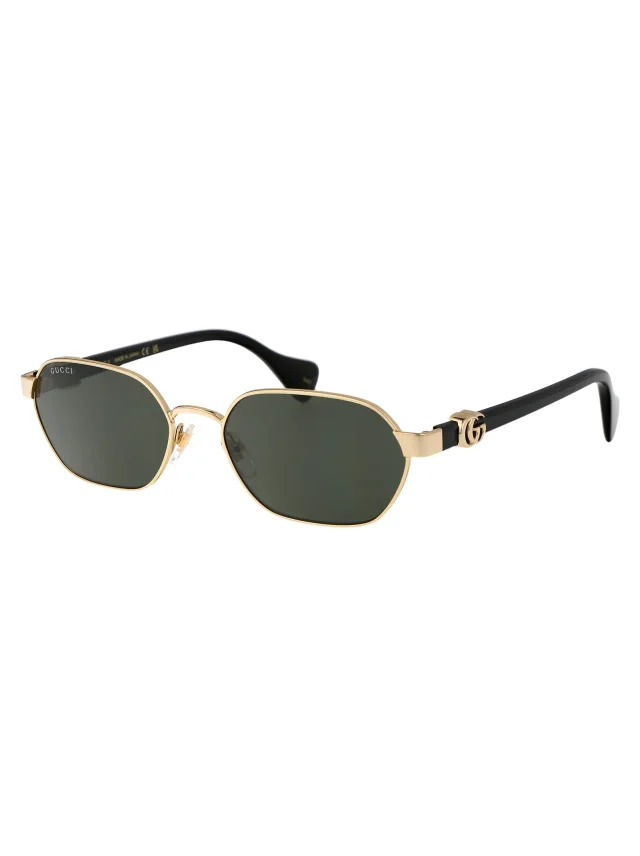 Gucci Gg1593s Acetate Hexagonal Sunglasses — Gold in Gold from HEWI, photo 2 of 3