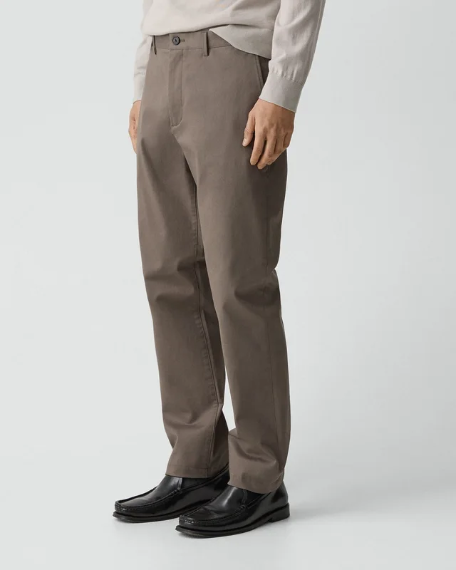 Theory Zaine Pant in Moonsoft Cotton in MOREL 97% Cotton, 3% Spandex, photo 4 of 12 from Theory