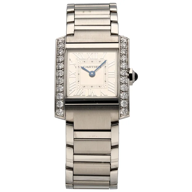 Cartier Tank Francaise W4TA0020 25.7mm Stainless Steel Watch from H&T