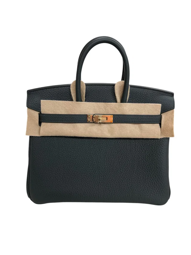 Hermès Birkin 25 Vert Mangrove Togo PMBHW K in Green Togo leather from Luxury Promise